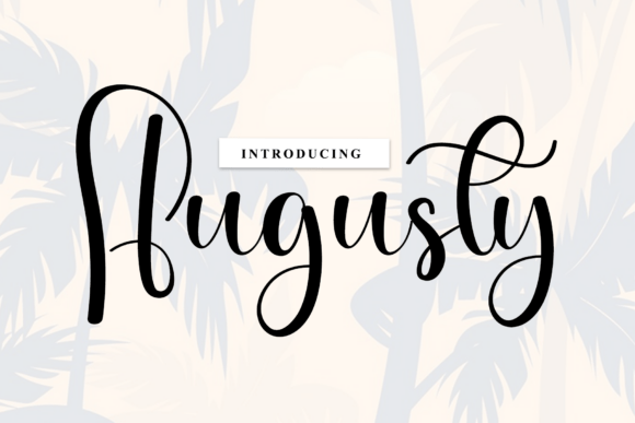 Augusty Script Font for Handmade Branding
