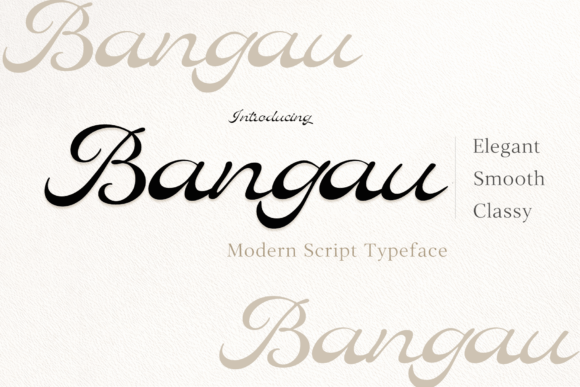 Bangau Script Font for Editorial Design