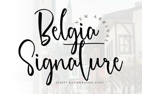 Belgia Signature Font for Elegant Editorial Design