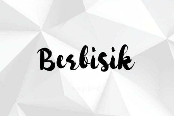 Berbisik Typeface: Bold Script for Editorial Design