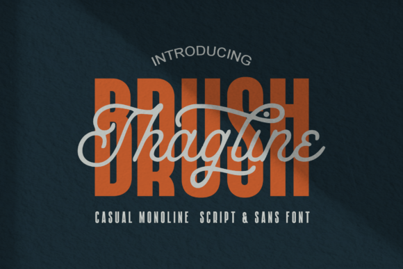 Brush Thagline Font for Modern Web Design