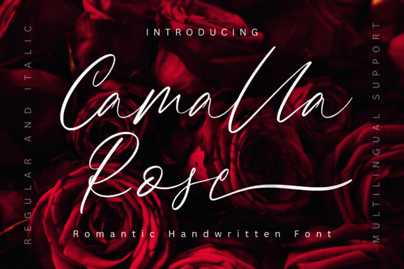 Camalla Rose: A Romantic Script Font for Makers