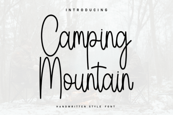 Camping Mountain Font for Bold Digital Branding
