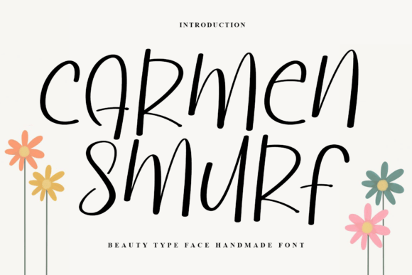 Carmen Smurf Typeface for Digital Design