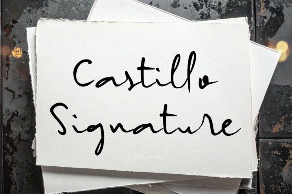 Castillo Signature: A Premium Script Handwritten Typeface