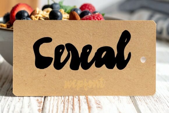 Cereal: A Fluid Script Font for Modern Web Design