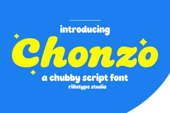 Chonzo Typeface: Bold Script for Friendly Branding