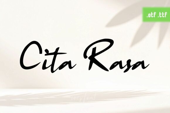 Cita Rasa Font for Elegant Campaign Design