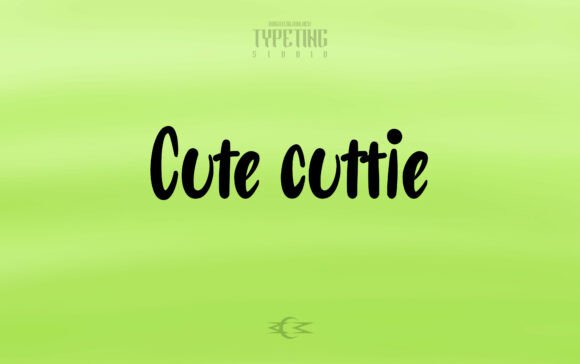 Cute Cuttie: A Whimsical Script Font for Web Design