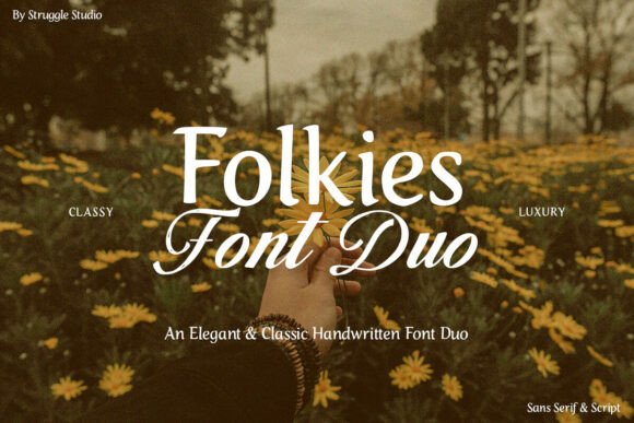 Folkies Duo Typeface for Handmade Branding