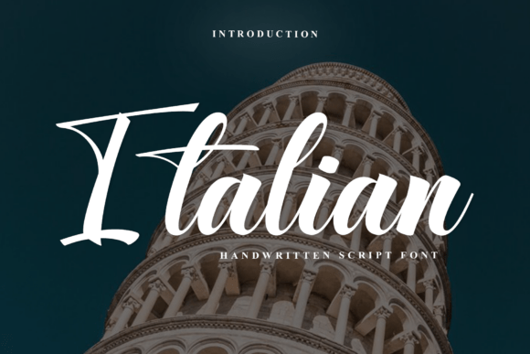 Italian: A Sophisticated Script Font for Editorial Design
