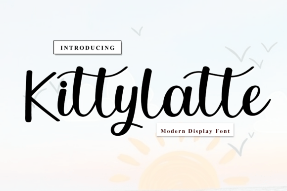 Kittylatte Script Font for Editorial Design