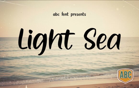 Light Sea: A Graceful Script Font for Editorial Design