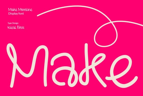 Make: The Hand-Drawn Script Font for Makers