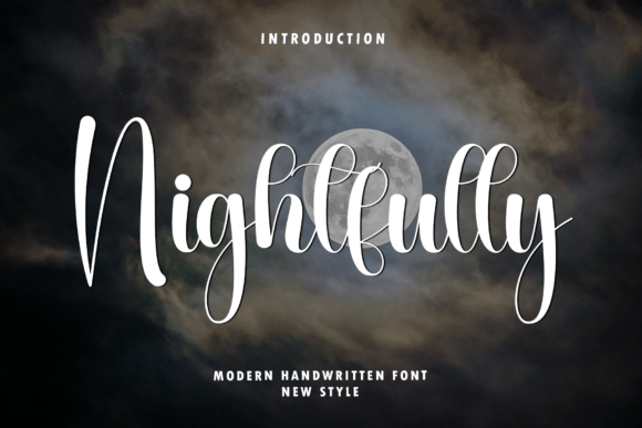 Nightfully: A Graceful Script Font for Modern Editorial Design
