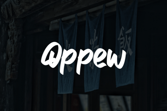 Oppew: A Bold Script Font for Modern Brands