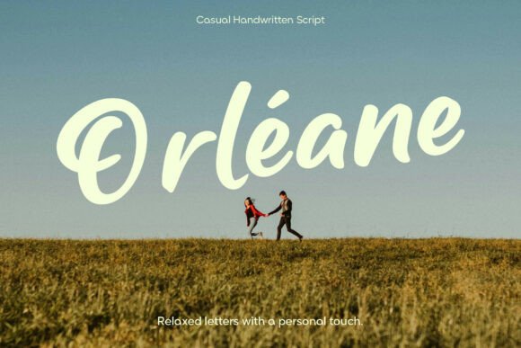 Orléane: A Handwritten Script Font for Rustic Branding