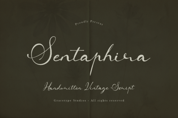 Sentaphira: A Vintage Script Font for Elegant Branding