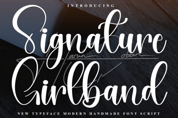 Signature Girlband Font for Elegant Editorial Design