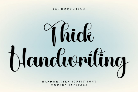 Thick Handwriting Font for Professional Branding
