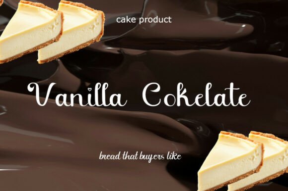Vanilla Cokelate Font for Sweet Craft Designs