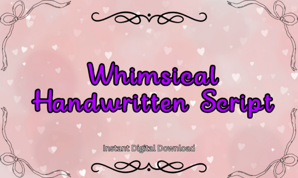 Whimsical Handwritten Font for Modern Web Design