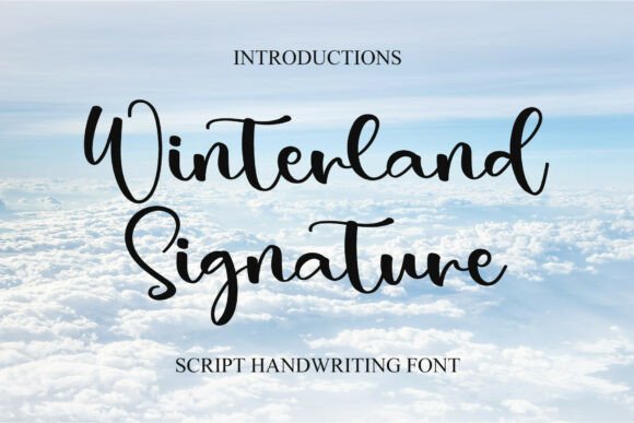 Winterland Signature Font for Elegant Business Branding